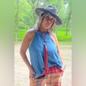 Jaded Gypsy All About You Denim Tank